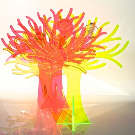 Orange & Green Plexiglass
